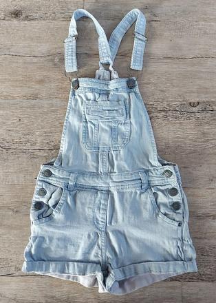 Belasé denimové kraťasy na traky, 146