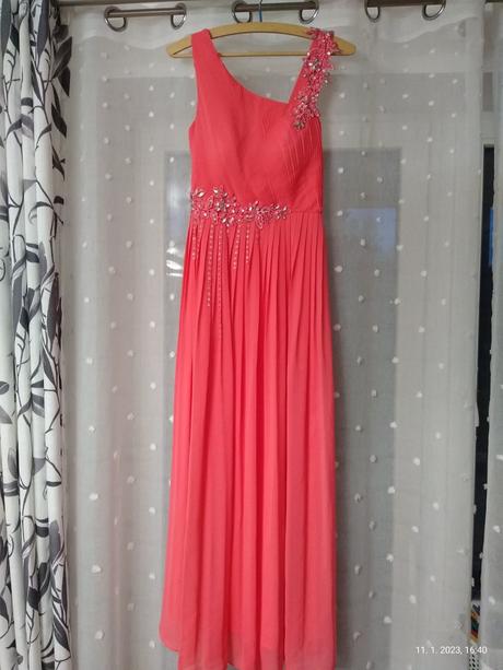 Plisované spoločenské šaty, l / m