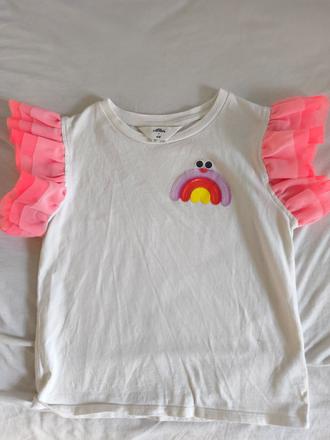 Tričko s volánmi, h&m,140