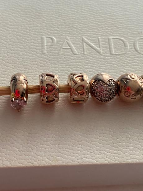 Pandora rose gold koralky, pandora
