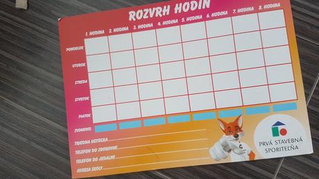 Rozvrh hodín v zadu vybrane slová, 