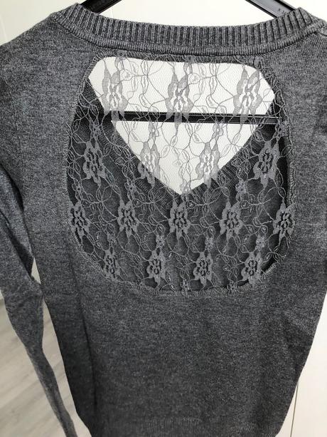 Pulover s čipkou, clockhouse,xs