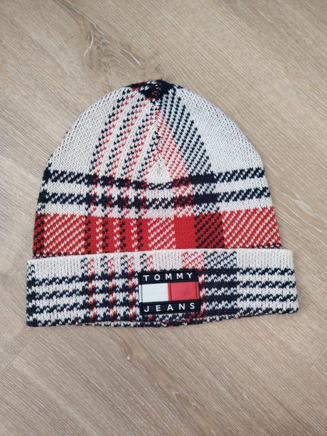 Modro červená čiapka tommy jeans, tommy hilfiger