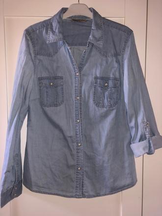 Rifľová košeľa xs/s, marks & spencer,s