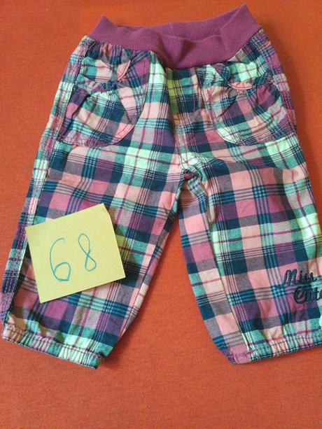 Karovane teplakove nohavice, 68