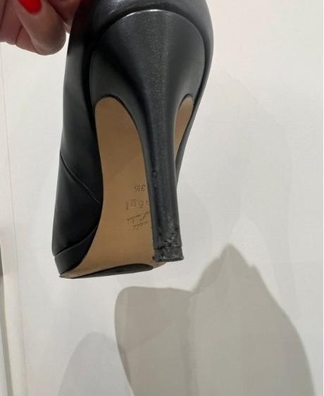 Čierne kožené lodičky högl 37, 37