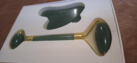 Gua sha & roller jadeit naturalny kamen, 