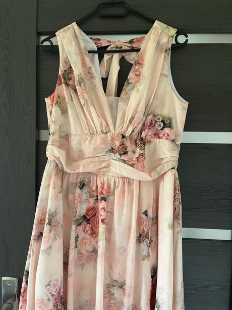 Kvetinkové spoločenské šaty, xl