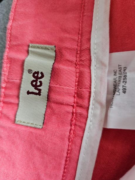 Koralové letné kraťasy s vysokým pásom lee, lee,38