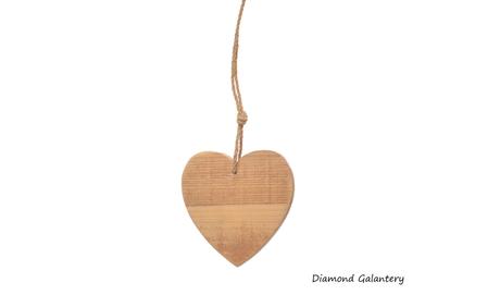 Srdce závesené drevené - 150 mm, 