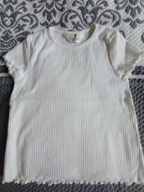 Tričko biele, h&m,110