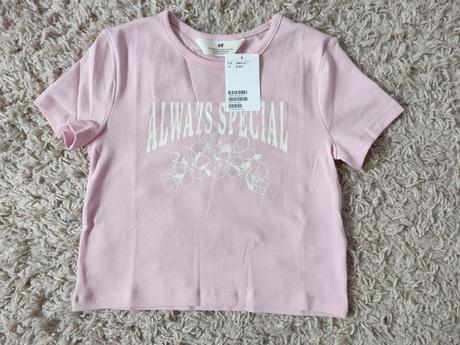 Tričko cropp v 134/140, h&m,134