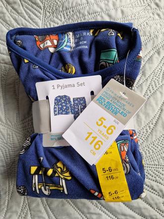 Pyžamo 5-6 rokov, primark,116