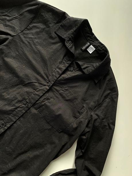 Popelinova košeľa, h&m,s