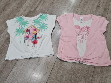 Tričko s uzlom, krátky rukáv, palomino,122