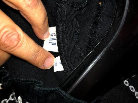 Bavlnená blúzka s madeirovou krajkou, gap,m