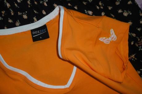 Tričko s motýľom, s