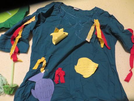 Vodník - maska hand made - s klobúkom, 