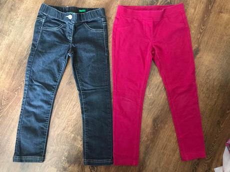 Parádne riflové nohavice s opaskom, 116