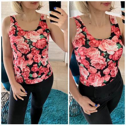 Dámsky kvetovaný top (uni), m / s