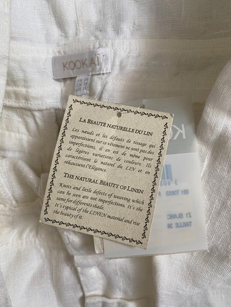 Ľanové letné etno/boho historické nohavice, kookai,s