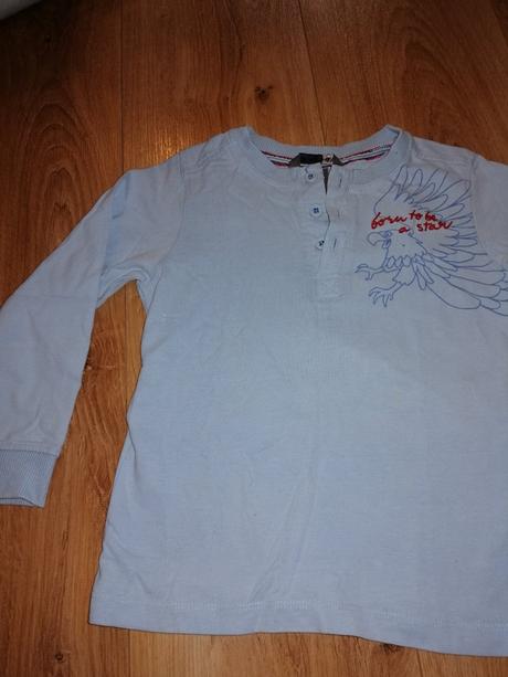 Bledomodré triko, h&m,98