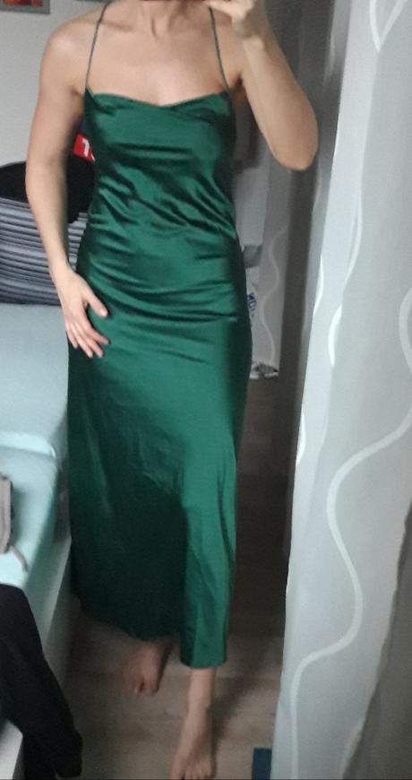 Zelené šaty midi, m