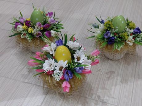 Velkonocne ikebany,