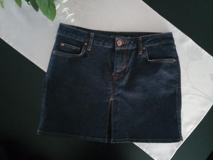 Riflová minisukňa, zara,m