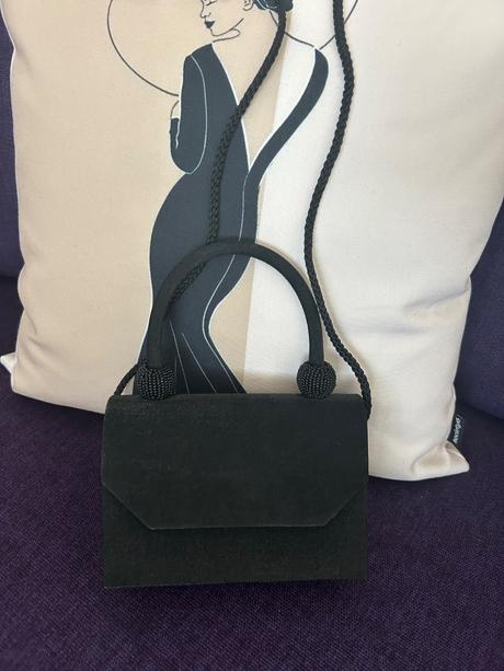 Spoločenská kabelka malá čierna, 