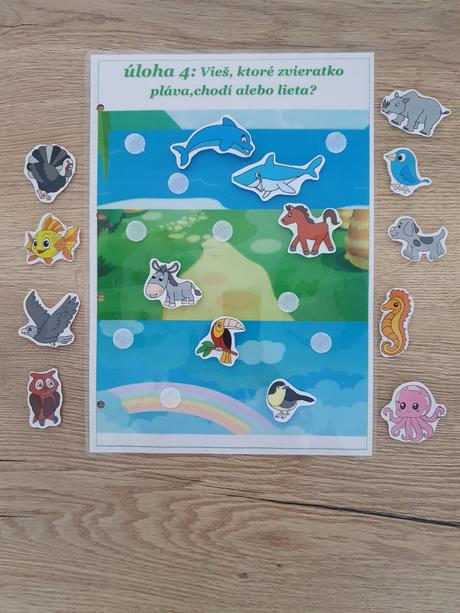 Pracovný zošit na suchú zips zvieratka od 1,5 roka, 
