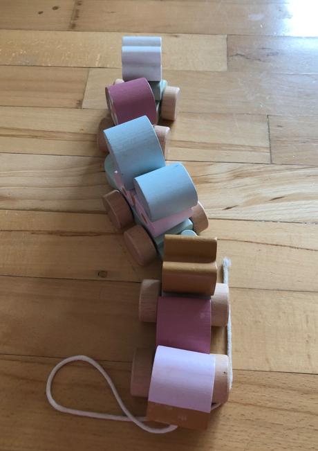 Drevený vláčik kvety a motýle little dutch,