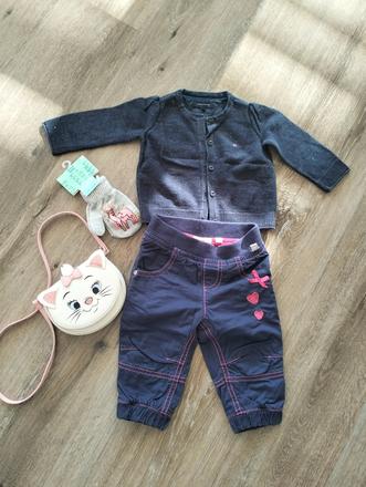 Svetrík, rukavičky plus podšité nohavice,