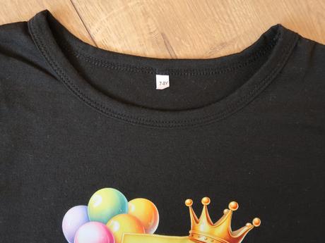 Narodeninové tričko s číslom 7 - 122/128 (6-8r.), 128