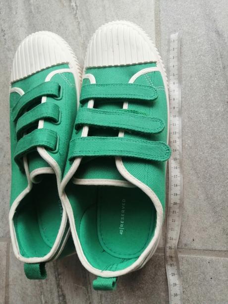 Zelené plátenky na suchý zips reserved,v40,vd 25,5, reserved,40