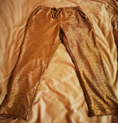 Zlaté letné nohavice, h&m,104