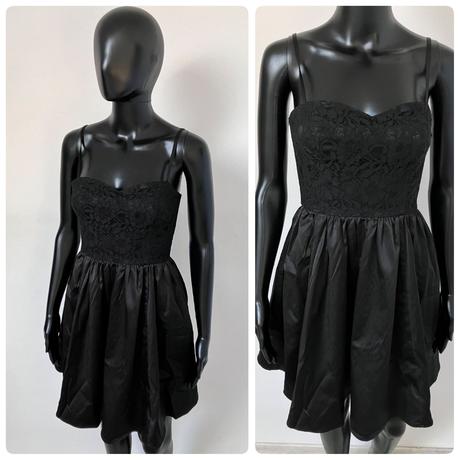 Čierne elegantné šaty h&m, h&m,xs