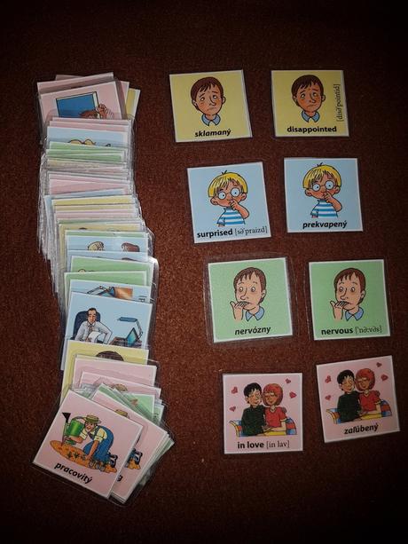 Pexeso v angličtine- pocity,