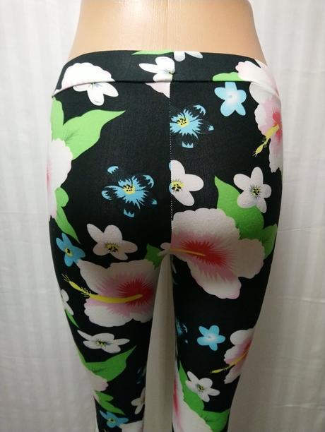 Dámske čierne elastické legíny, ellasun, veľ. xs/s, s