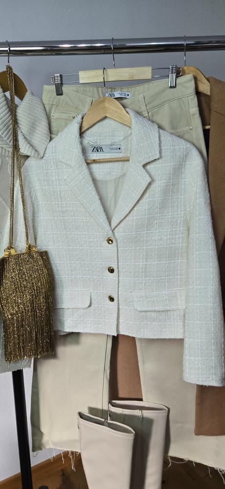 Tvidový kabátik zara, zara,m