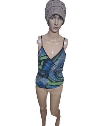 Dámske elastické tričko so zlatou nitkou, s