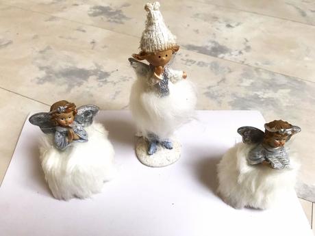 Vianočná anjelská rodina / 3 ks,