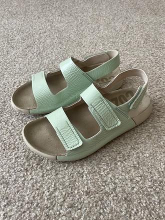 Kožené sandálky, ecco,34