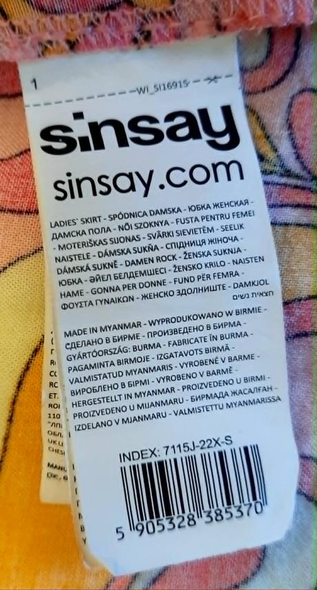 Predám zavinovaciu sukňu s volánom sinsay  veľ. s, sinsay,s