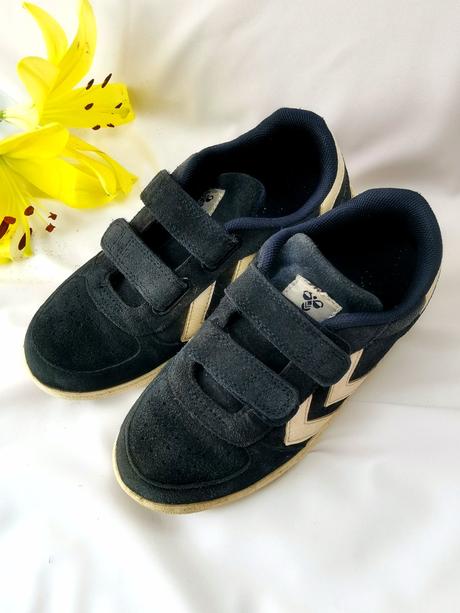 Hummel-tmavomodré semišové tenisky, 32