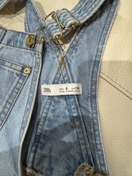 Detské denimové kraťase, zara,116