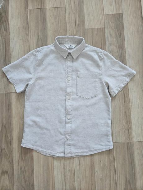 Ľanová košeľa, h&m,140