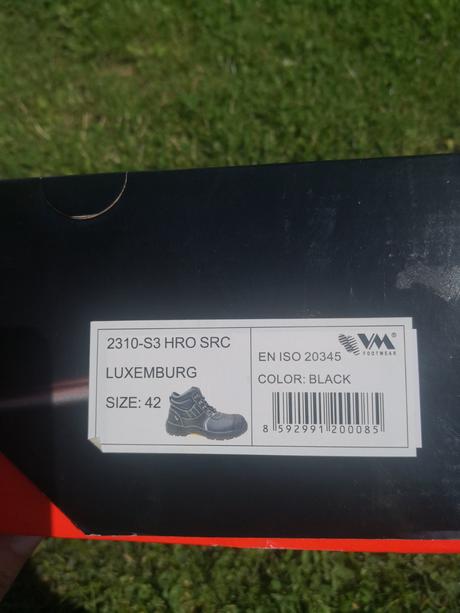 Bezpečnostná obuv vm - luxemburg hro s3 src, 42