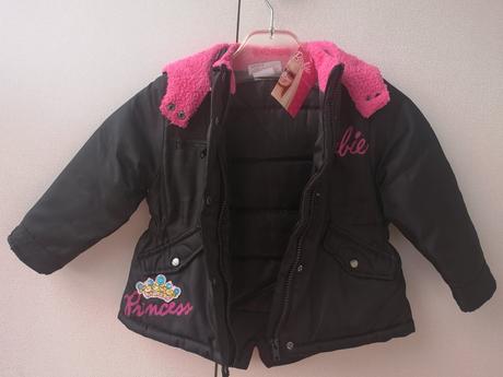 Barbie dievčenská bunda veľkosť 2-3 roky, barbie,92 / 98