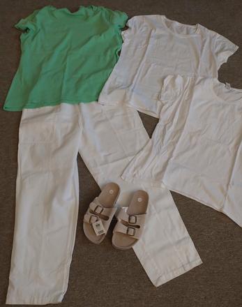 Novy damsky pracovny balik ( slapky, nohavice, tri, xxl